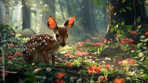 The fawn is a symbol of innocence and purity