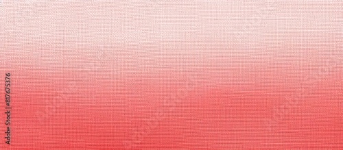 Copy space image of a canvas fabric texture background featuring a two tone color scheme in white and coral pink