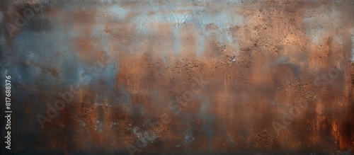 A copy space image of a textured iron plate with visible scratches