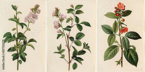 Vintage botanical prints