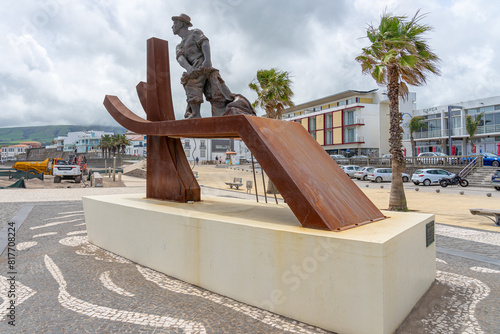 to the men of the sea, a tribute to the municipality of Praia da Vitoria in the presidency of Roberto Lucio Silva Pereira Monteiro on May 31, 2009, Terceira island-Azores-Portugal.