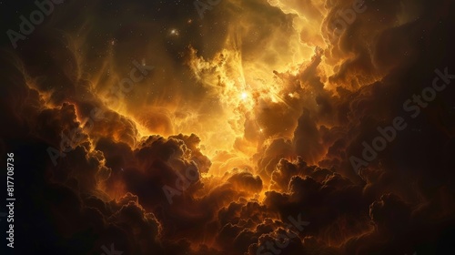 Interstellar Cloud Illuminated, Displaying Imaginative Patterns