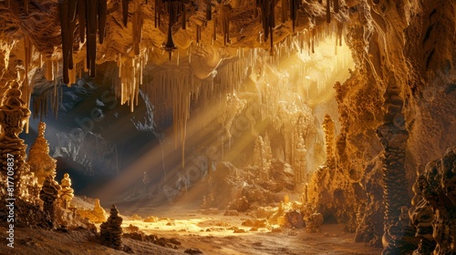 Unveiling the Secrets of a Realistic 3D Limestone Cave: Stalagmites and Stalactites