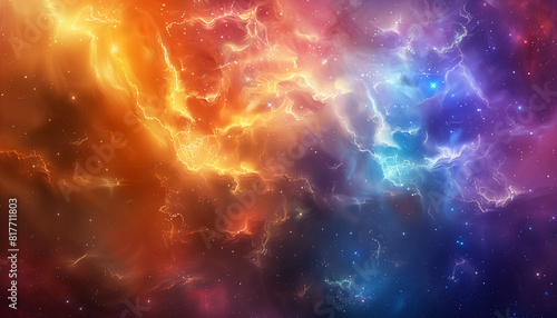 Calming rhythms of a tranquil space nebula, with softly glowing colors and smooth transitions