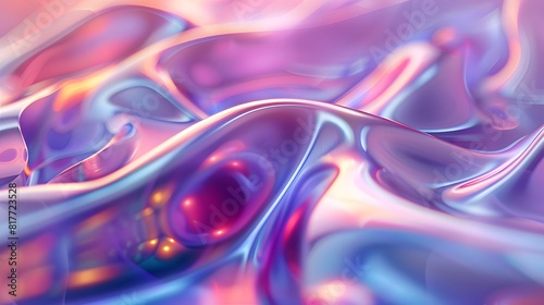 Vibrant liquid swirls in artistic display