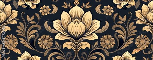 Elegant damask pattern