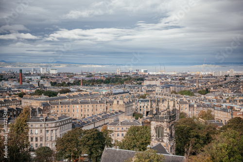 Panoramic Shot of Edinburgh Architecture