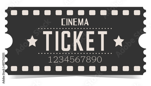 Cinema ticket template