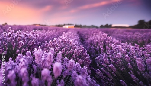 lavender macro, cinematic light, shallow depth of field, wide angle