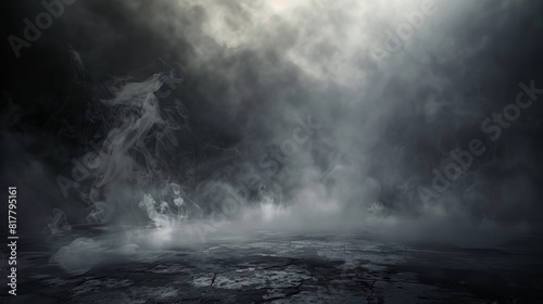 Dark and Mysterious Background: Use a dark, foggy background to create a sense of mystery and intensity. Smoke and fog effects can add depth and drama. Generative AI