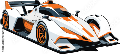 Vector of a modern racecar