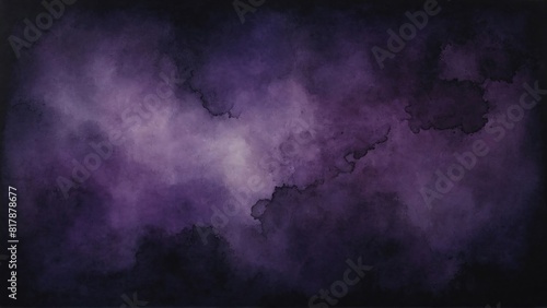 Watercolor Vintage Purple Gradient Wallpaper Background