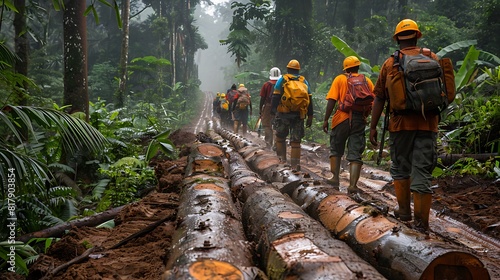 government agencies nonprofit organizations implementing forest monitoring systems community patrols anticorruption measures combat illegal logging and promote sustainable forest management practices.