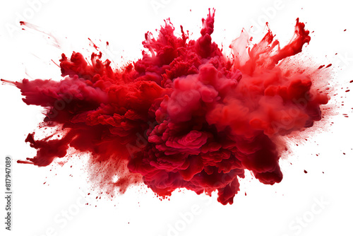 Grunge red splatter paint design