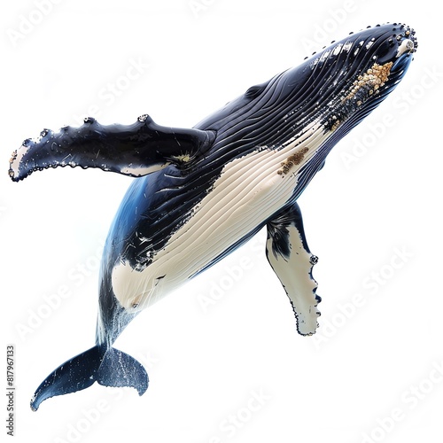 a photo of Whale, isolated on white background.