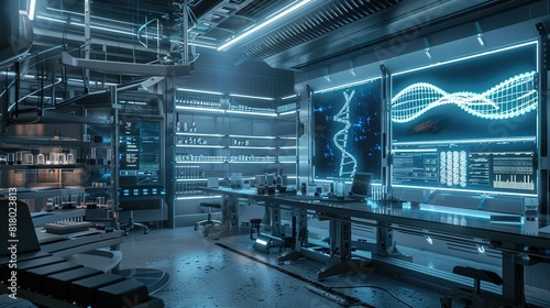 A high tech labortory UHD wallpaper