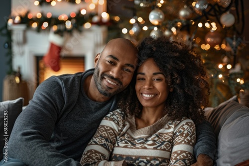 A Home For The Holidays: Mixed Race Couple Celebrating Christmas and New Year