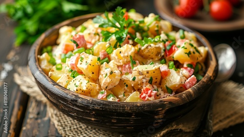 Classic loaded baked potato salad recipe perfect for summer picnic potluck