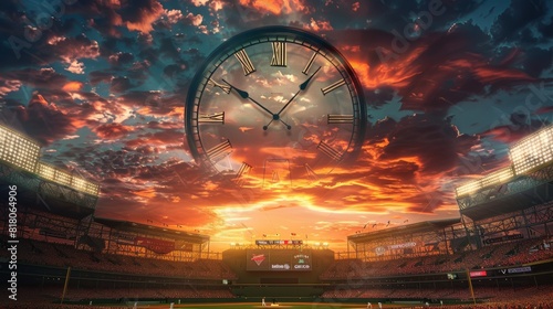 Timeless Game: Conceptual Art of a Baseball Stadium as a Giant Clock