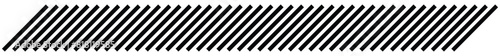 Slash line. Border with diagonal lines. Angle of tilt stripes. Black pattern of footer. Diagonal parallel lines divider strip. Tilt strip geometric abstract border. Slash divider. eps 10