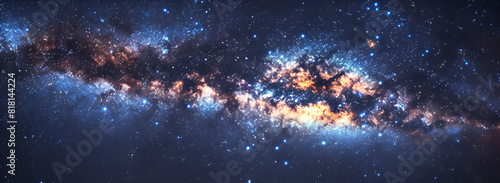 Universe Filled with Stars and Nebulae ,Stars, Nebulae, and Galaxies