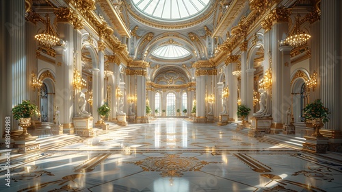 Luxury Classic Gold Palace Interior