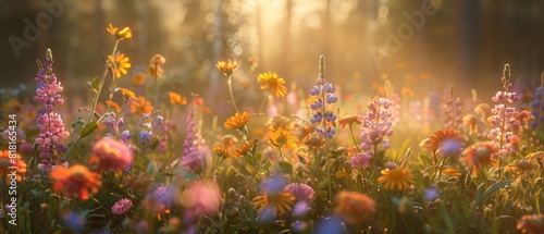 Capture the intricate details of wildflowers in bloom
