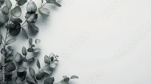  A tight shot of various leaves against a pristine white backdrop Incorporate text or an image here