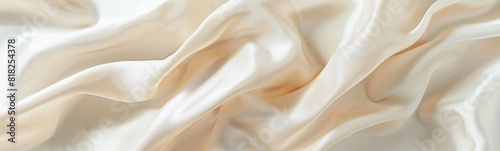 Close up of a white fabric with a very large amount of folds