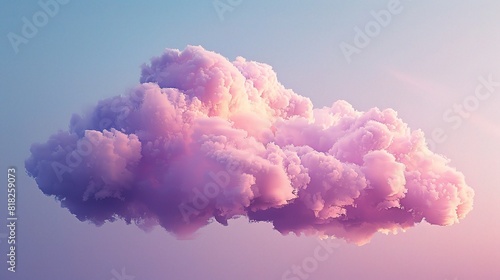 fluffy cloud, floating lazily across the sky
