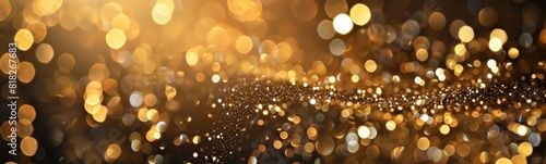 Blurry image of a golden background with lights