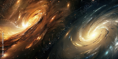 Infinite Spiral: Cosmic Dancers Unite the Universe