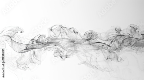 Light white incense smoke backgrounds 