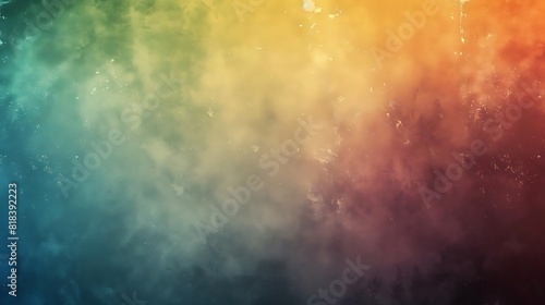Abstract watercolor background with colorful paint stains and splatters