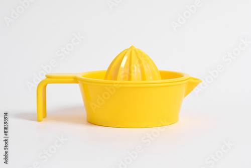 Orange juicer isolated on white background. Manual Juicer squeezer