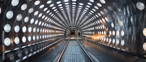 The tunnel you’ve described seems like a mesmerizing blend of modernity and mystery