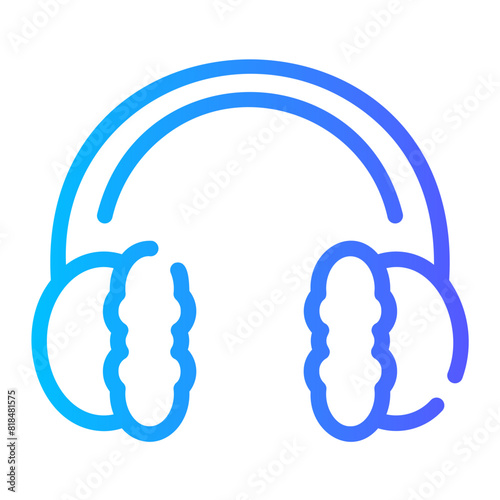 earmuffs Line Gradient Icon