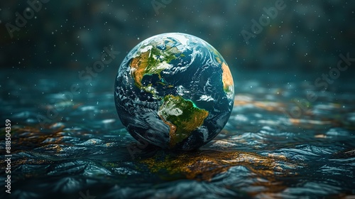 earth globe package for sale planet sold usual business excess selling planet resource leading to environmental issue.illustration
