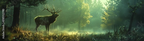 Craft a story about encountering unexpected wildlife while trekking through the woods