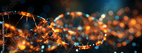 Dans une illustration fractale, la lumière de Noël brille avec éclat, mêlant mouvement et forme dans un feu vacillant de couleur bleue et de technologie.