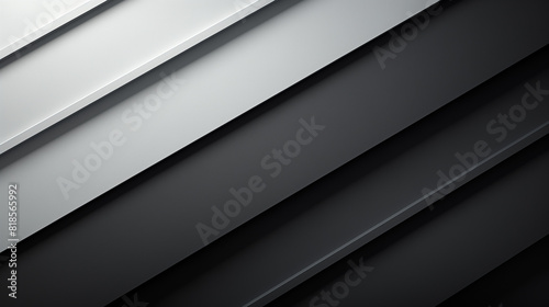 Conception géométrique en acier et métal, texture futuriste en gris et noir. Modèle numérique, idéal pour papier peint et intérieur de bureau, avec lignes et formes technologiques.