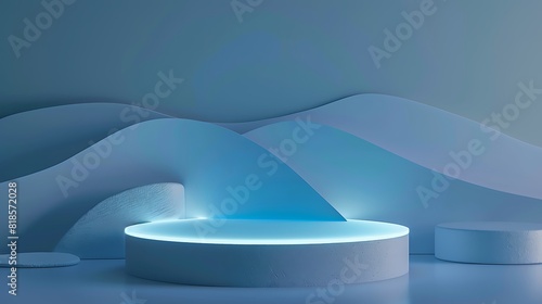 Abstract podium products stand products display background