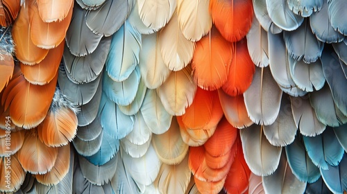 A creative composition of various bird wings arranged in a pattern, symbolizing diversity and unity.
