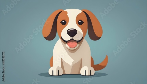 A dog icon with floppy ears upscaled_4