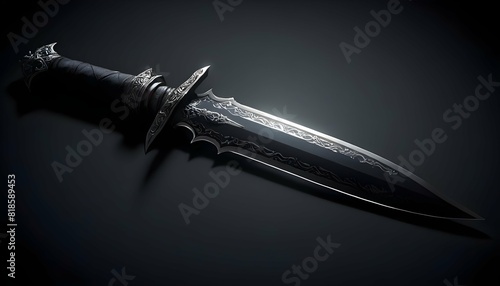 A shadowy assassins dagger its blade shrouded in