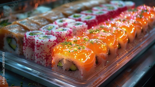 Holographic sushi platters featuring seafood harvested 