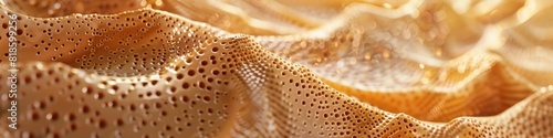 Highly Magnified D Rendering of Human Skin Surface Revealing Intricate Pores and Fine Lines