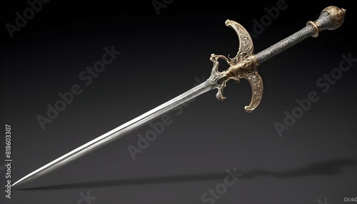 A ceremonial rapier with an ornate hilt used in d upscaled_2