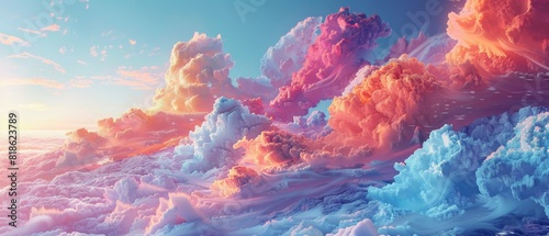 The image is a beautiful depiction of a cloudscape