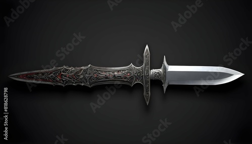 A dagger of chaos its blade carving a path of des upscaled_3